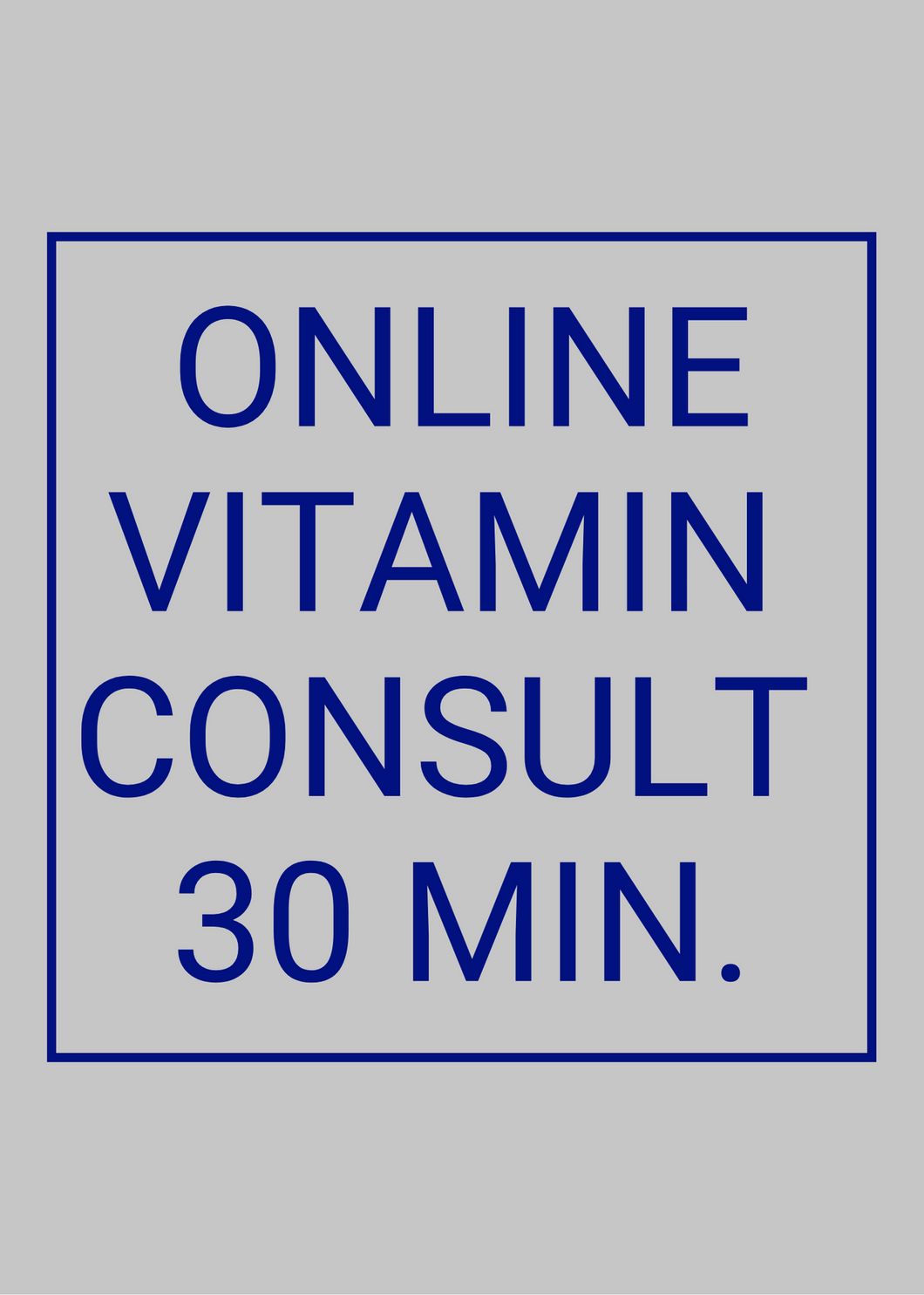 Online vitamine consult 30 min.